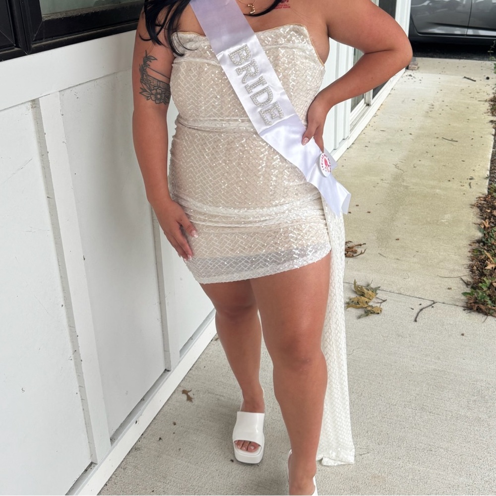 Fashion Nova White Mini Dress